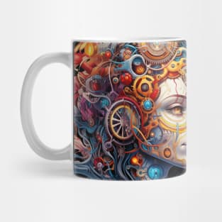 Psychedelic DMT Art Machine Elf Mug